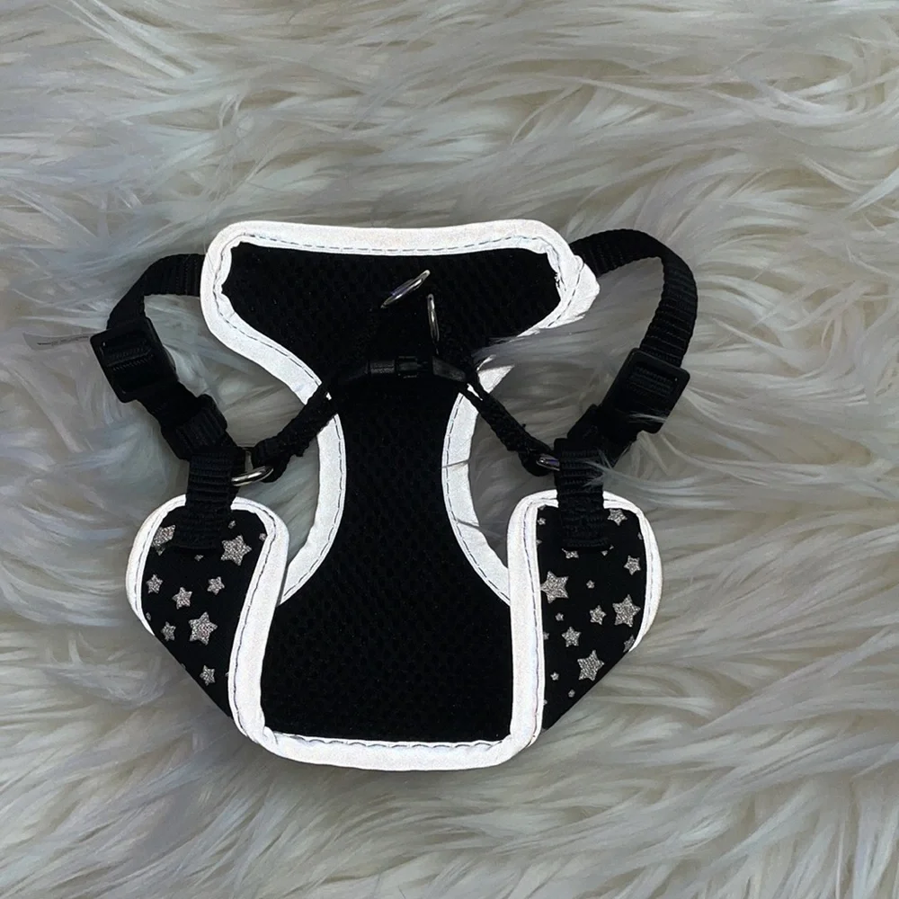 🐈‍⬛🖤Starry Black Reflective Cat/Kitten Harness NWOT
